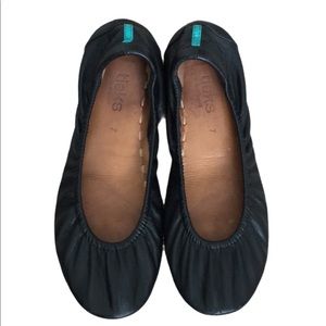 Tieks Black Flats